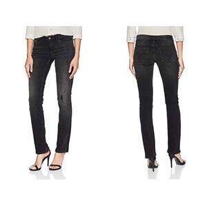 Calvin Klein Jeans Women’s Black Straight Distressed Jeans Size 28 NWT